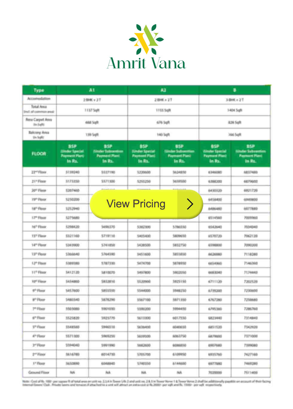 pricesheet